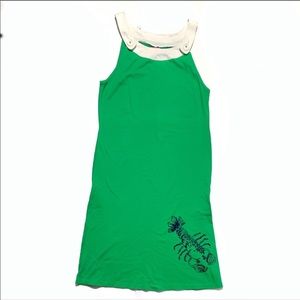 Lilly Pulitzer green shift dress lobster print